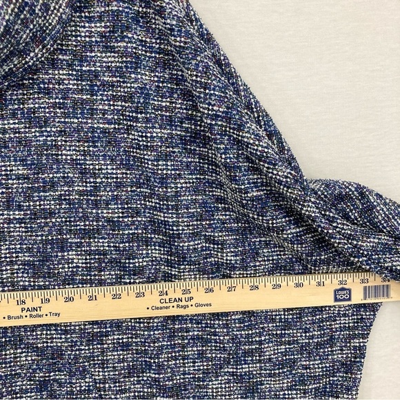 Lane Bryant Blue Cowl Neck Textured Knit Sweater size 22/24 - Picture 4 of 9